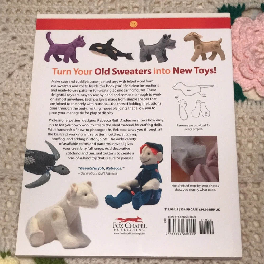 Button-Jointed Stuffed Animals Book - Picture 2 of 8